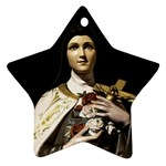 Virgin Mary Sculpture Dark Scene Ornament (Star)