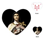 Virgin Mary Sculpture Dark Scene Playing Cards Single Design (Heart)