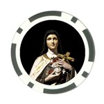 Virgin Mary Sculpture Dark Scene Poker Chip Card Guard