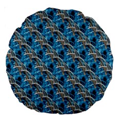 Abstract Illusion Large 18  Premium Round Cushions by Sparkle