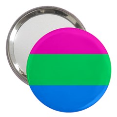 Polysexual Pride Flag Lgbtq 3  Handbag Mirrors by lgbtnation