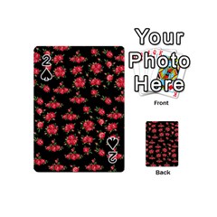 Red Roses Playing Cards 54 Designs (mini) by designsbymallika