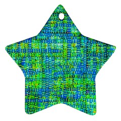 Mosaic Tapestry Star Ornament (two Sides) by essentialimage