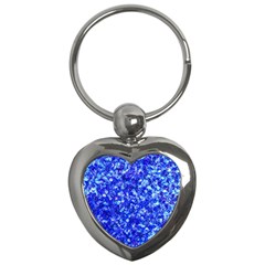 Blue Sequin Dreams Key Chain (heart) by essentialimage