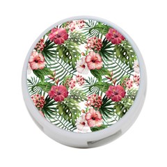 Tropical Flowers 4-port Usb Hub (two Sides) by goljakoff