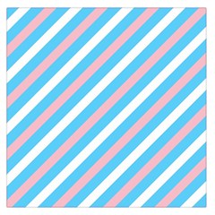 Transgender Pride Diagonal Stripes Pattern Large Satin Scarf (square) by VernenInk