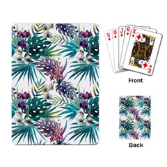 Tropical Flowers Pattern Playing Cards Single Design (rectangle) by goljakoff
