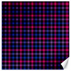 Bisexual Pride Checkered Plaid Canvas 16  X 16  by VernenInk