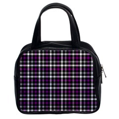 Asexual Pride Checkered Plaid Classic Handbag (two Sides) by VernenInk