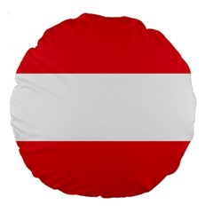 Flag Of Austria Large 18  Premium Round Cushions by FlagGallery