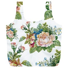 Vintage Flowers Full Print Recycle Bag (xl) by goljakoff