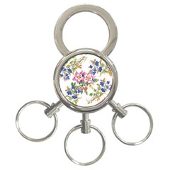 Garden Flowers 3-ring Key Chain by goljakoff