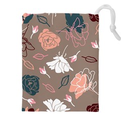 Rose -01 Drawstring Pouch (5xl) by LakenParkDesigns