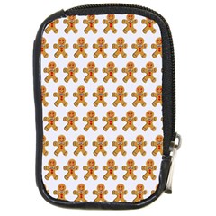 Gingerbread Men Compact Camera Leather Case by Mariart