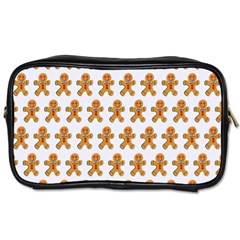 Gingerbread Men Toiletries Bag (one Side) by Mariart