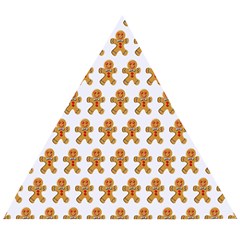 Gingerbread Men Wooden Puzzle Triangle by Mariart