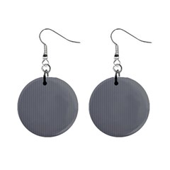 Steel Grey & White - Mini Button Earrings by FashionLane