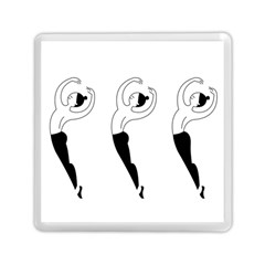 Classical Ballet Dancers Memory Card Reader (square) by Mariart