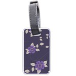 Purple flowers Luggage Tag (one side)