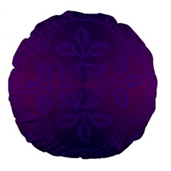 Cloister Advent Purple Large 18  Premium Flano Round Cushions
