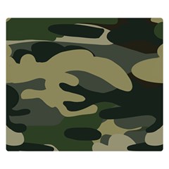 Green Military Camouflage Pattern Double Sided Flano Blanket (small)  by fashionpod