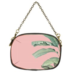 Palm Leaf On Pink Chain Purse (one Side) by goljakoff