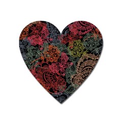 Seamless Color Design Heart Magnet