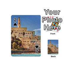 Old Jaffa Cityscape, Israel Playing Cards 54 Designs (mini) by dflcprintsclothing