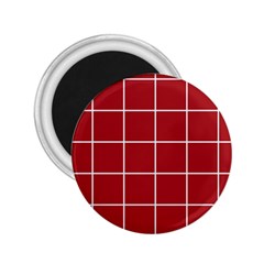 Red Plaid 2 25  Magnets by goljakoff