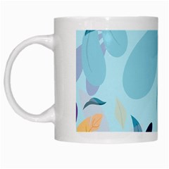 Nature Leaves Plant Background White Mugs by Mariart