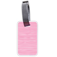Pink Knitting Luggage Tag (one Side) by goljakoff