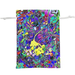 Vibrant Abstract Floral/rainbow Color  Lightweight Drawstring Pouch (xl) by dressshop
