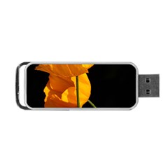 Yellow Poppies Portable Usb Flash (two Sides) by Audy