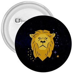 Zodiak Leo Lion Horoscope Sign Star 3  Buttons by Alisyart