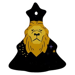 Zodiak Leo Lion Horoscope Sign Star Christmas Tree Ornament (two Sides)