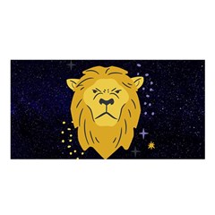 Zodiak Leo Lion Horoscope Sign Star Satin Shawl by Alisyart