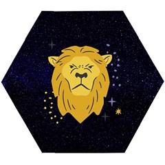 Zodiak Leo Lion Horoscope Sign Star Wooden Puzzle Hexagon by Alisyart
