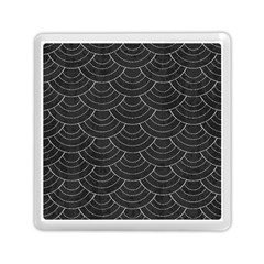 Black Sashiko Ornament Memory Card Reader (square) by goljakoff