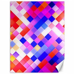 Squares Pattern Geometric Seamless Canvas 36  X 48 