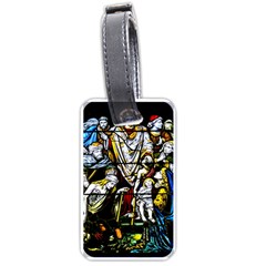 Christian Window Glass Art Print Luggage Tag (one Side) by dflcprintsclothing