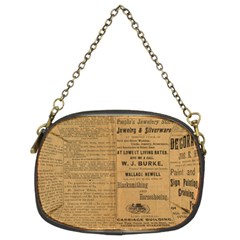 Antique Newspaper 1888 Chain Purse (two Sides) by ArtsyWishy