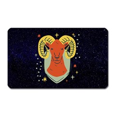 Zodiak Aries Horoscope Sign Star Magnet (rectangular)
