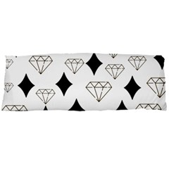 Black & Gold Diamond Design Body Pillow Case Dakimakura (two Sides) by ArtsyWishy