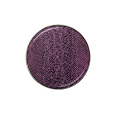 Purple Leather Snakeskin Design Hat Clip Ball Marker by ArtsyWishy