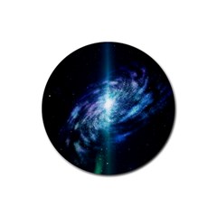 The Galaxy Rubber Coaster (round)  by ArtsyWishy