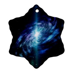 The Galaxy Snowflake Ornament (two Sides) by ArtsyWishy