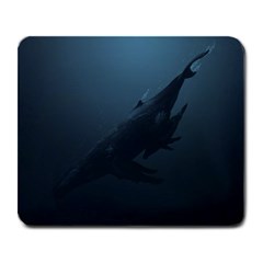 Blue Whale Family Large Mousepads by goljakoff