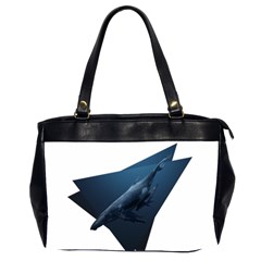 Blue Whales Oversize Office Handbag (2 Sides) by goljakoff