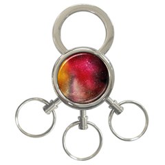Red Galaxy Paint 3-ring Key Chain by goljakoff
