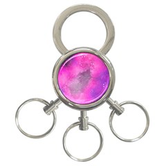 Purple Space 3-ring Key Chain by goljakoff